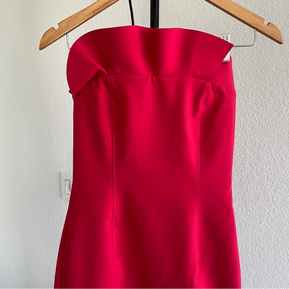 CINQ A SEPT red ruffle Dress - Picture 8 of 8